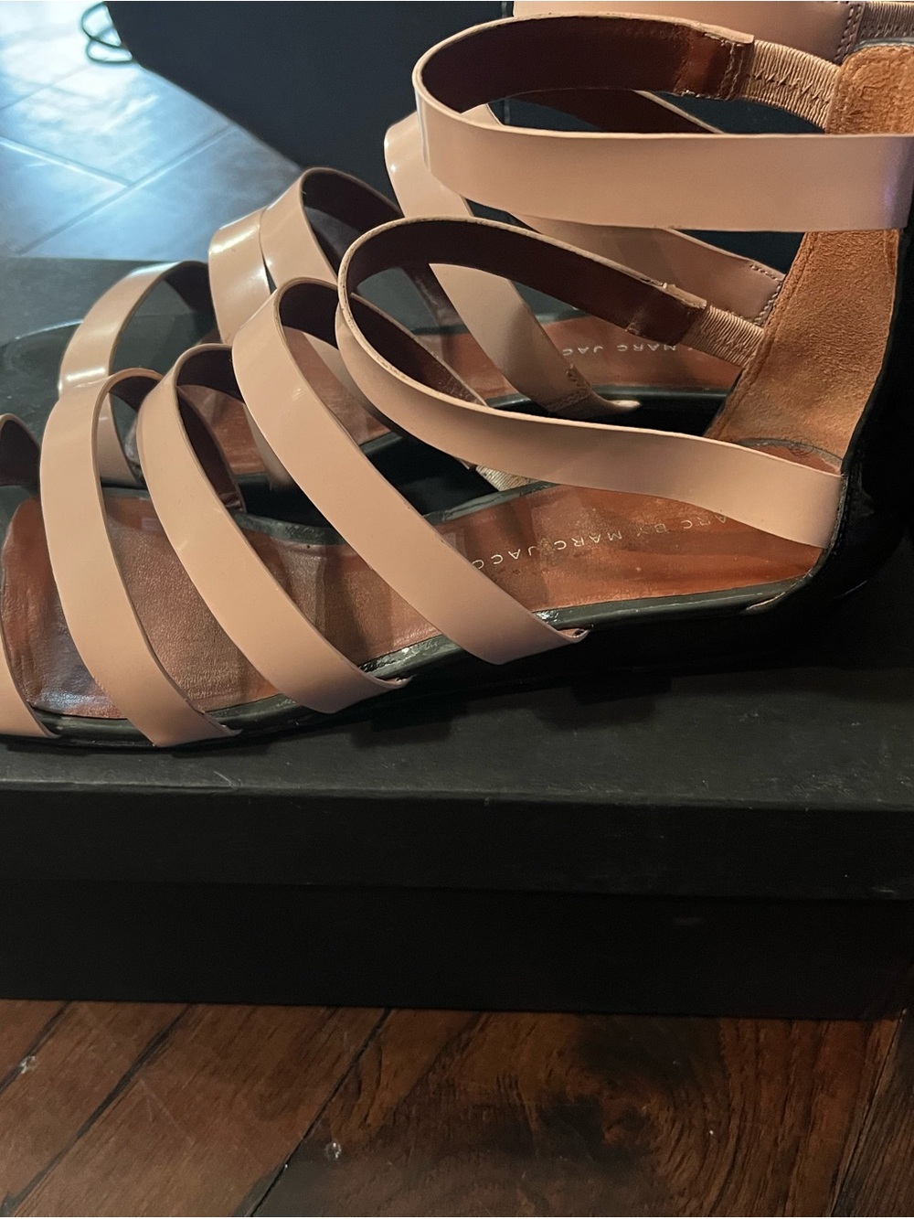 Marc By Marc Jacobs Blush Multi-Strap Gladiator Sandals - Picture 2 of 3